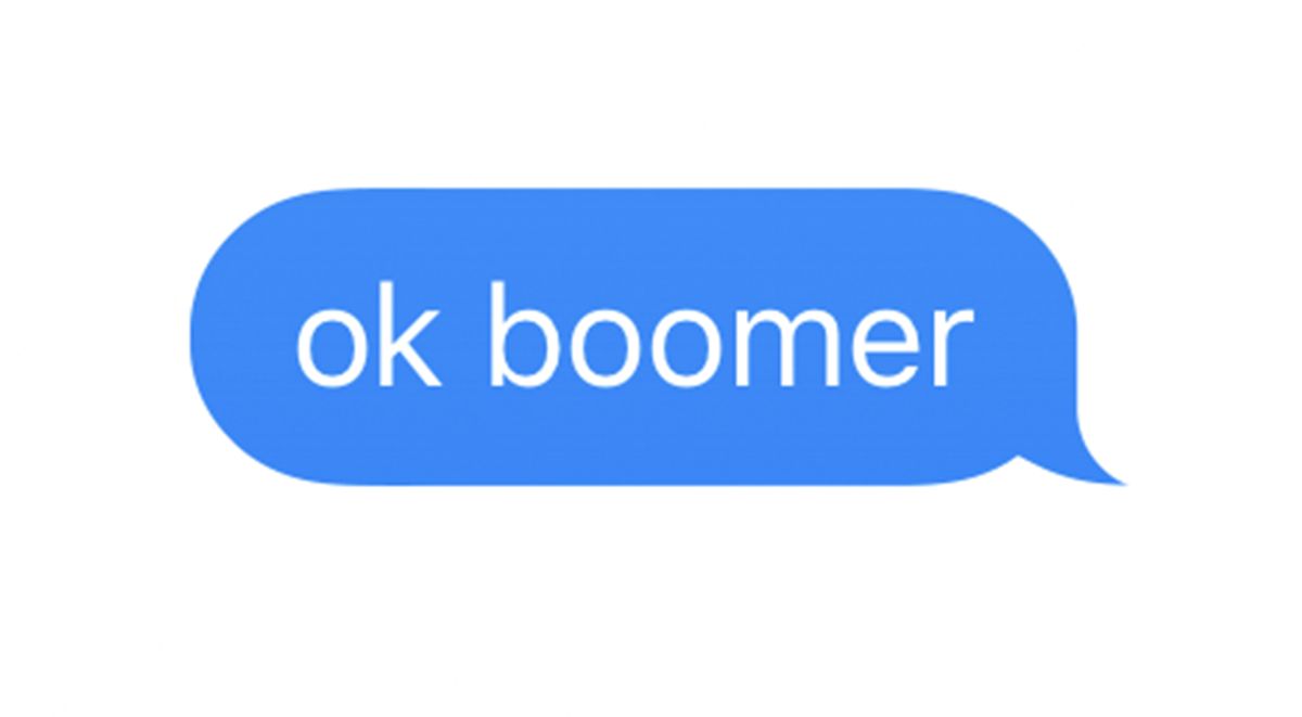 ok, boomer text message